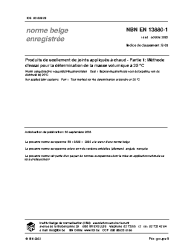 NBN EN 13880-1:2003