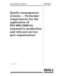 PD ISO/TS 16949:2002