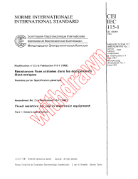 IEC 60115-1:1982/AMD2:1987