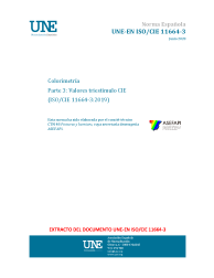 UNE-EN ISO/CIE 11664-3:2020
