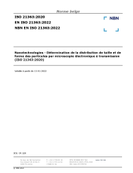 NBN EN ISO 21363:2022