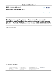 NBN ISO 15638-18:2021