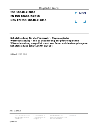 NBN EN ISO 18640-2:2018