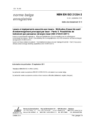 NBN EN ISO 21254-3:2011