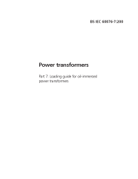 BS IEC 60076-7:2005