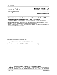 NBN EN 13071-2+A1:2013