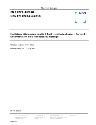 NBN EN 12274-4:2018