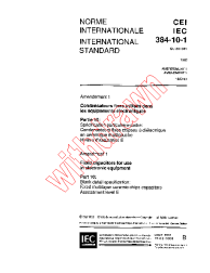 IEC 60384-10-1:1989/AMD1:1993