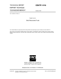 CEN/TR 14745:2003