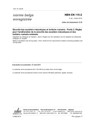 NBN ISO 19018:2021