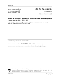 NBN EN ISO 11547/A1:2001