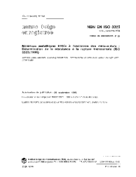 NBN EN ISO 3325:1999