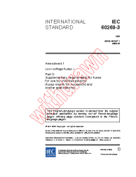 IEC 60269-3:1987/AMD1:2003