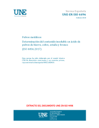 UNE-EN ISO 4496:2018