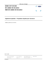 NBN EN 16603-35-03:2014