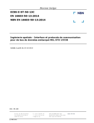 NBN EN 16603-50-13:2014