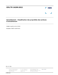 CEN/TS 16209:2022