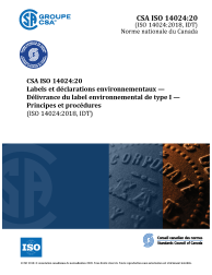 CSA ISO 14024:F20 CR2025)