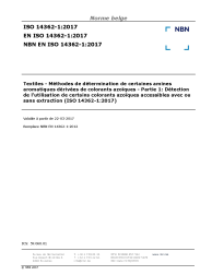 NBN EN ISO 14362-1:2017