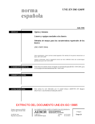 UNE-EN ISO 13695:2006