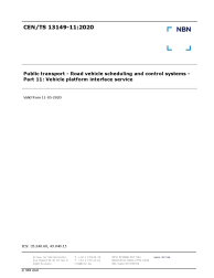 CEN/TS 13149-11:2020