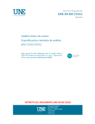 UNE-EN ISO 23162:2022