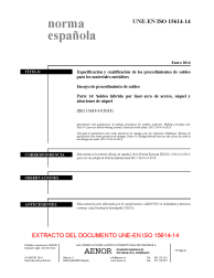 UNE-EN ISO 15614-14:2014