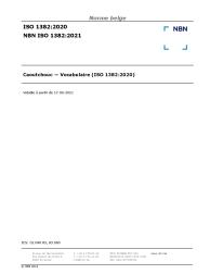 NBN ISO 1382:2021