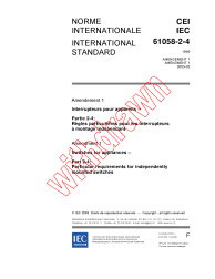 IEC 61058-2-4:1995/AMD1:2003