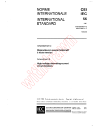 IEC 60056:1987/AMD3:1996