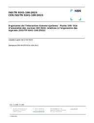CEN ISO/TR 9241-100:2023