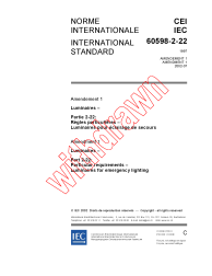 IEC 60598-2-22:1997/AMD1:2002