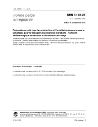 NBN EN 81-28:2003
