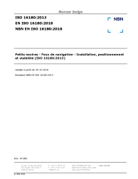 NBN EN ISO 16180:2018