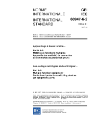 IEC 60947-6-2:2002+AMD1:2007 Consolidated