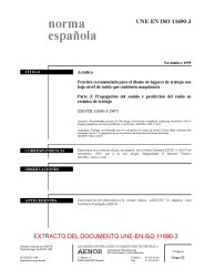 UNE-EN ISO 11690-3:1999 (R2009)