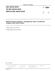 NBN EN ISO 28319:2018