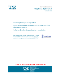 UNE 85160:2017/1M:2022