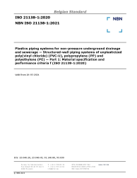 NBN ISO 21138-1:2021