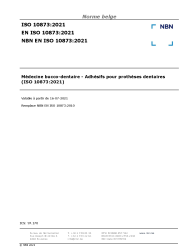 NBN EN ISO 10873:2021