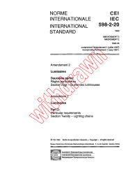 IEC 60598-2-20:1982/AMD2:1992