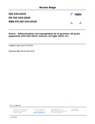 NBN EN ISO 643:2020