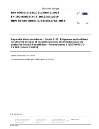 NBN EN ISO 80601-2-13:2012/A1:2019