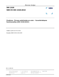 NBN EN ISO 2320:2016