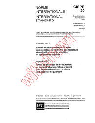CISPR 20:1990/AMD2:1993