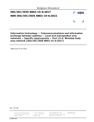 NBN ISO/IEC/IEEE 8802-15-6:2021