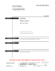 UNE-EN ISO 21671:2007 (R2008)