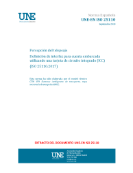 UNE-EN ISO 25110:2018