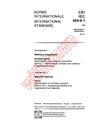 IEC 60404-8-1:1986/AMD1:1991
