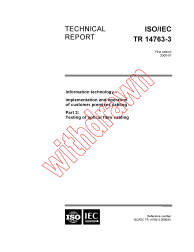 ISO/IEC TR 14763-3:2000